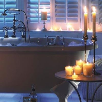 Salle de bain - Baignoire - Bougies - Picture - Free