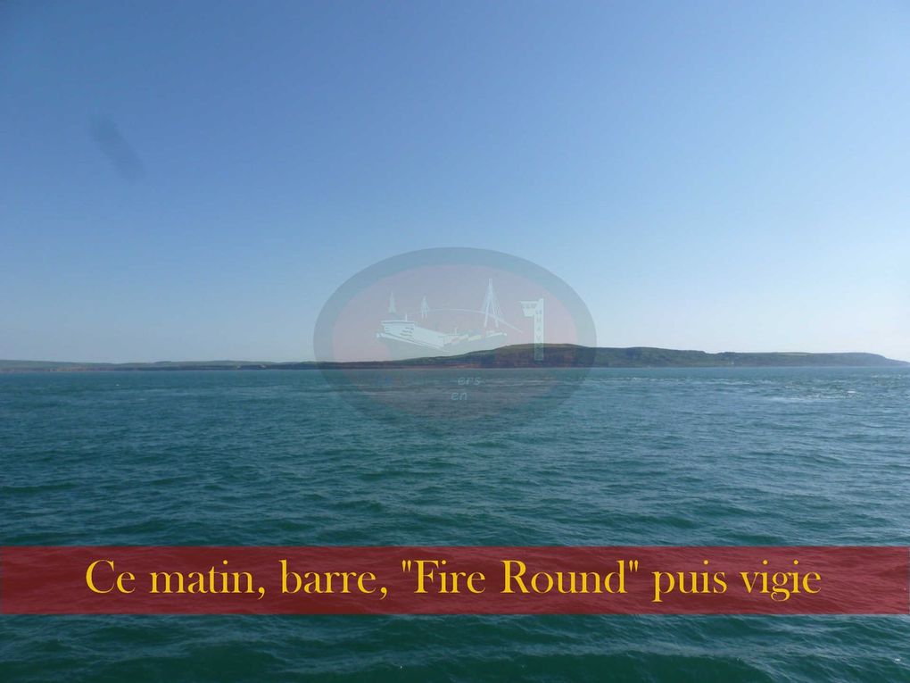 Voici les dix jours durant lesquels nous avons navigué vers Rouen et son Armada. Faisant route plus vite que prévu, nous passerons une demi journée devant l'Ile de Wight et une autre à l'ancre, à l'entrée de la Seine.