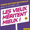 « Les vieux méritent mieux » : les fédérations du grand âge unies dans une mobilisation du 24 septembre