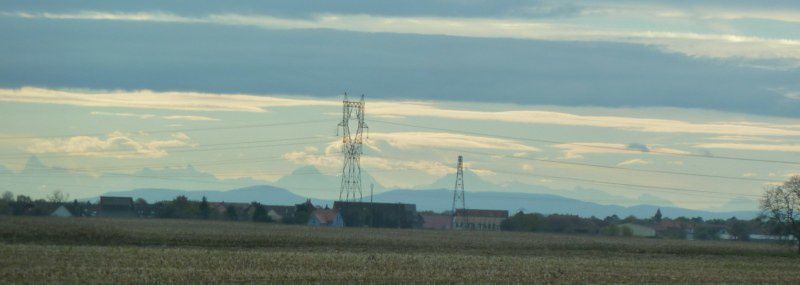 Les Alpes vues d'ici