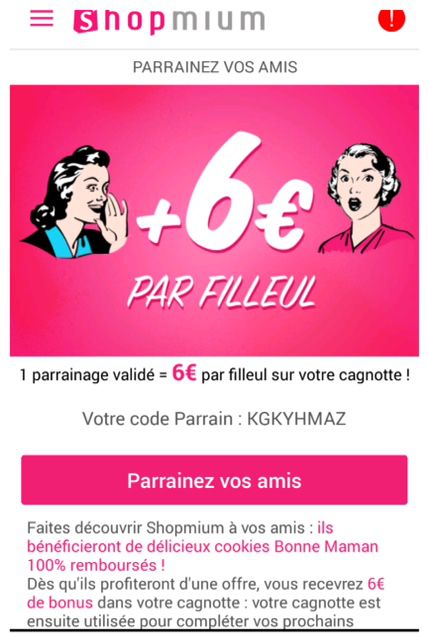 Avec Shopmium faites des économies - code parrain