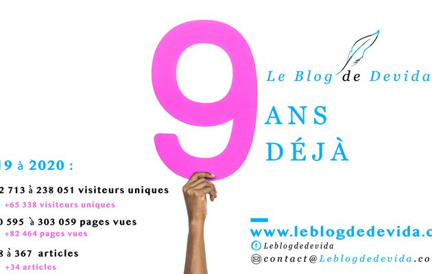 Le Blog de Devida : 9 ans déjà !