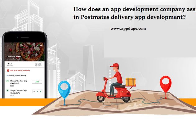 How does an app development company assist in Postmates delivery app development?
