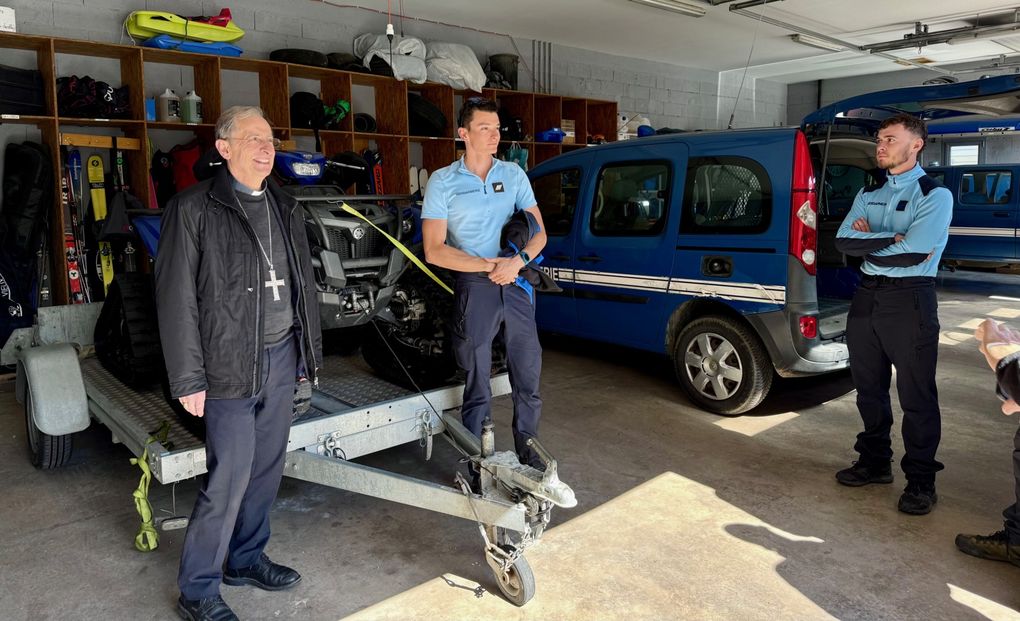 Le PGHM accueille Monseigneur Thierry Scherrer...