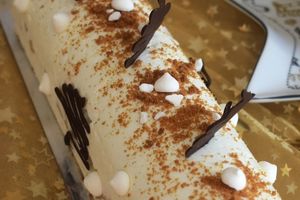  Bûche mousse de poires spéculoos