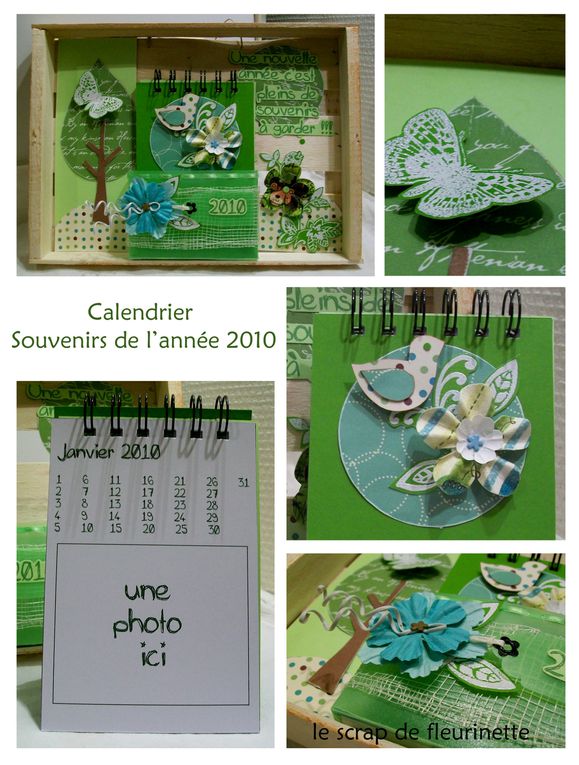 Album - scrap recup : calendrier a personnaliser