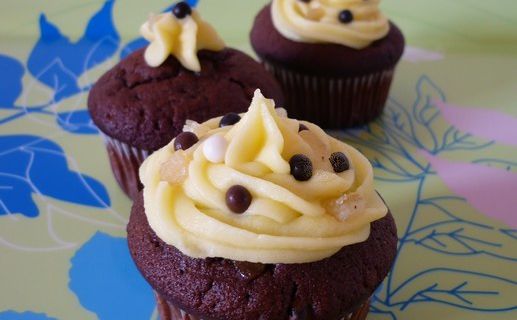 Cupcakes Chocolat Noir & Citron