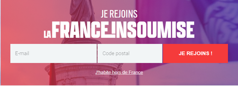 JE REJOINS la France insoumise