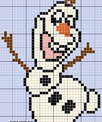 Grille gratuite point de croix : Olaf 1