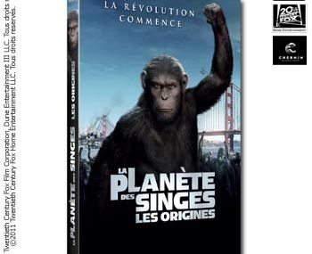 Le DVD La Planète des Singes : Les Origines est à gagner avec Prizee