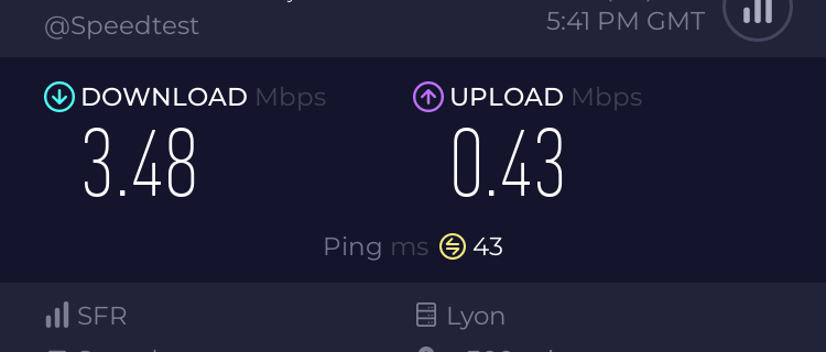 Speedtest ADSL