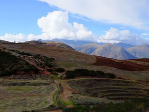 Laboratoire agricole de Moray au coeur de l'Altiplano