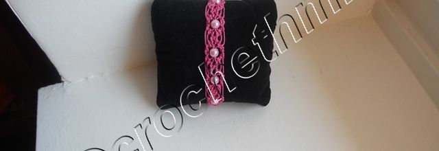  bracelet en macramé et perles