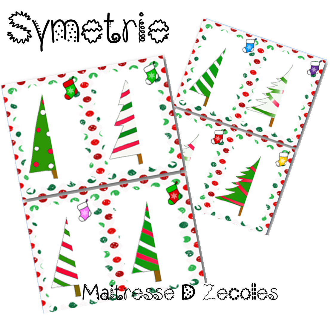 Noel Symetrie Des Sapins Mes Tresses D Zecolles