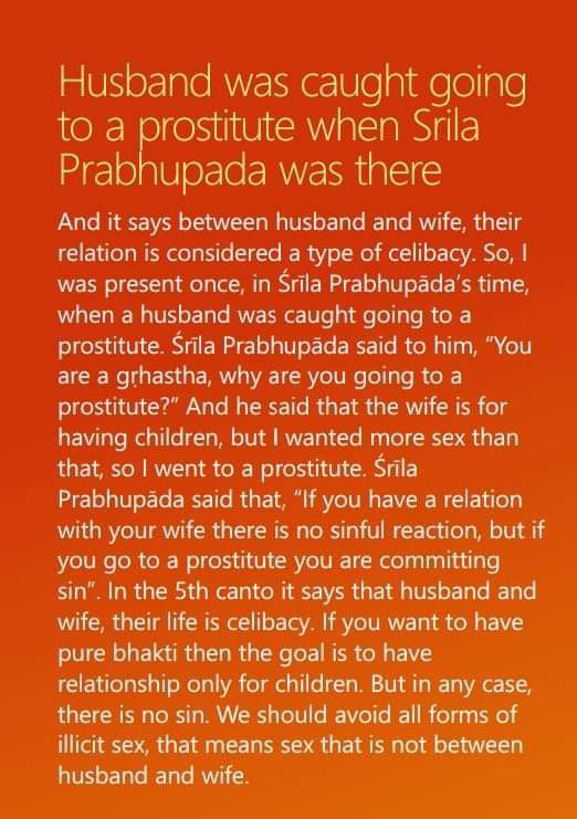 Sex and initiation in married life. Hare Krishna 