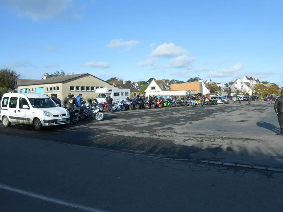 Départ Pluzunet, Pause à Lannion avec la Sécu Piéton, Passage à Trebeurden, Pause à Trégastel, Arrivée à Cavan