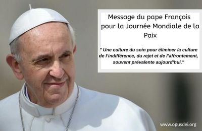 Journée mondiale de la Paix : message du Pape François (1er janvier 2021)