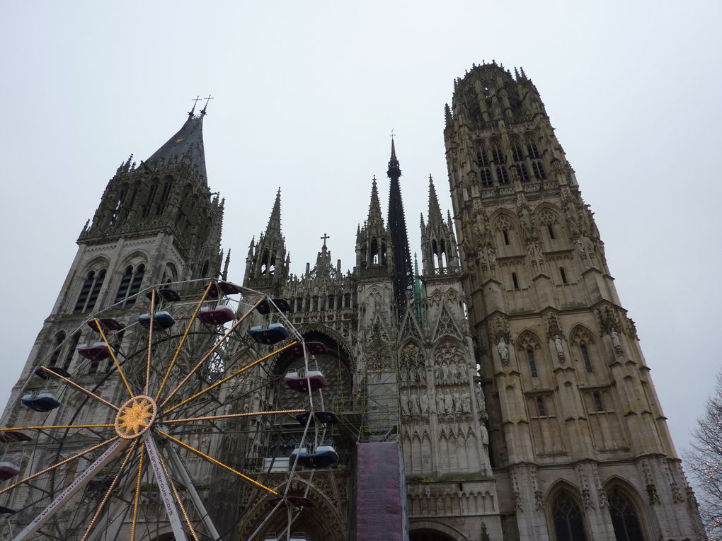 Le vieux Rouen et ses jolies maisons à colombages, sa cathédrale, et tout le centre historique