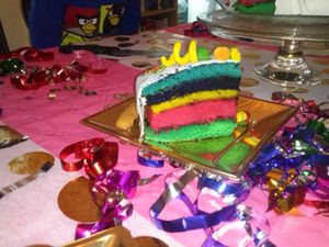 RAINBOW CAKE / GATEAU ARC EN CIEL