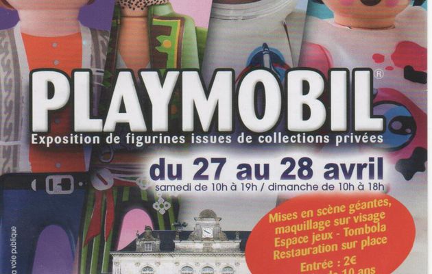 27 et 28 avril 2024 : Exposition Playmobil à Montval sur Loir