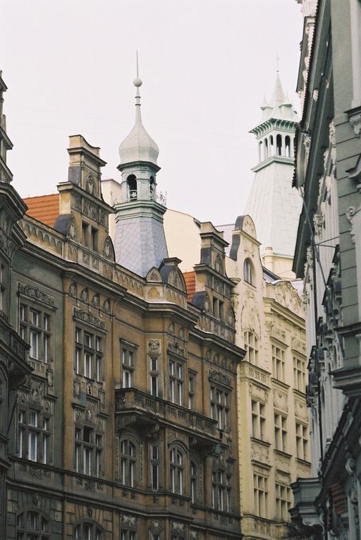 le chateau de Prague, la cathédrale St Guy, la basilique St Georges, la tour poudrière le pont St Charles et les tours du pont de Mala Strana petit coté et de la vielle ville,la place de la vielle vielle ainsi que l'horloge astronomique de l'hôte