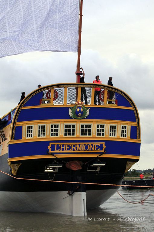 Rochefort-sur-Mer, mise à flot de la frégate Hermione