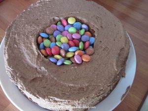 Gâteau surprise aux Smarties