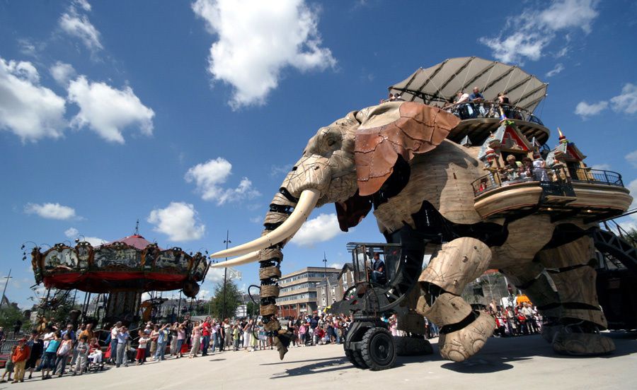 Eléphant de l'Ile de Nantes Royal de Luxe - Photos Thierry Weber Photographe La Baule Guérande