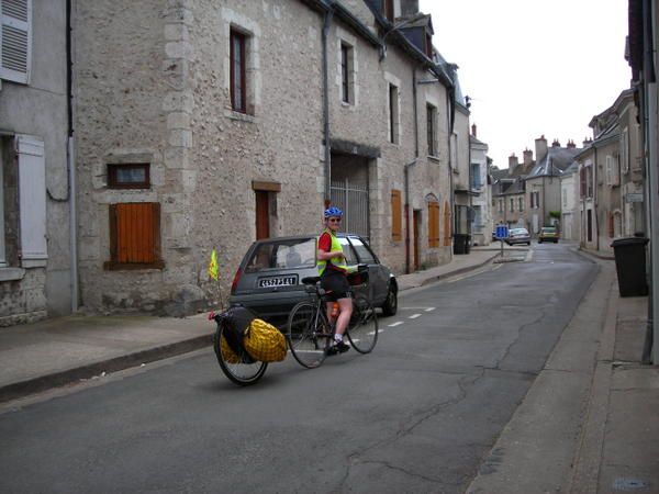 Photos de Jeanne et Clément à vélo