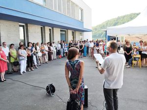 Inauguration de l'Espace Bernard THIRY au L.T.P.P. saint Vincent de Paul à Algrange en 2015