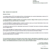 courrier SA 10-10-24 Recteur: séminaire EPLE - Syndicat AetI-UNSA Académie Reims