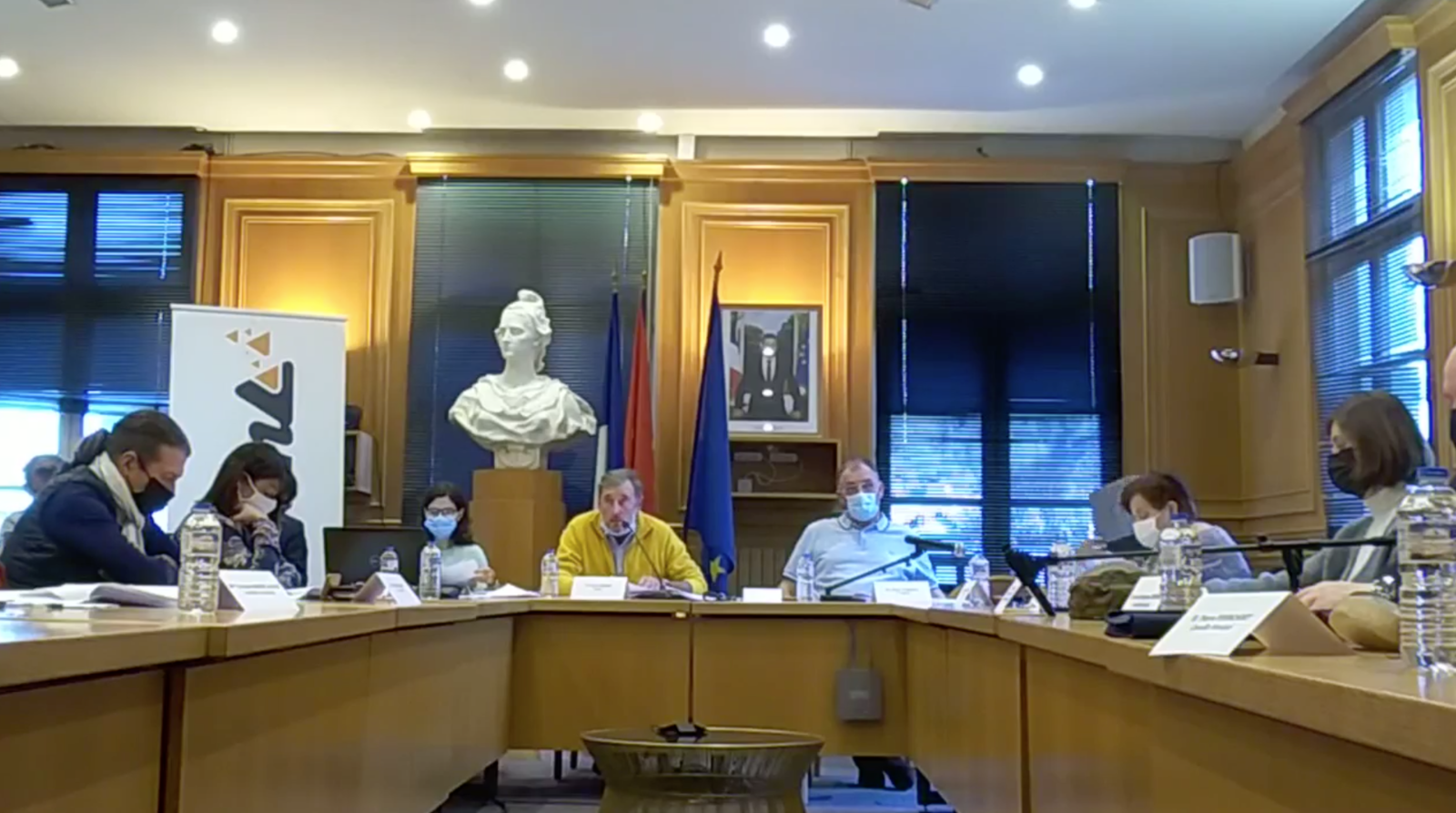 Conseil municipal du 23 décembre 2021 (capture écran)