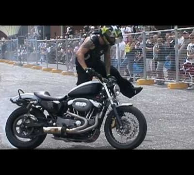 Du Stunt? Mais en Sportster...