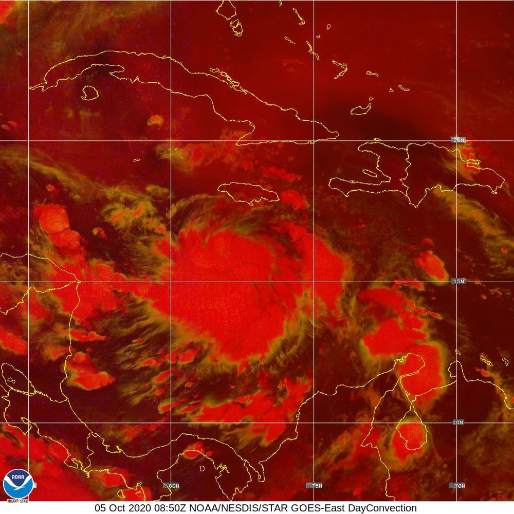 Infrarotaufnahme der tropischen Depression 26 Quelle: NOAA GOES Image Viewer