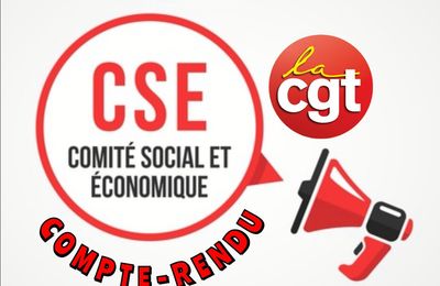 Compte-rendu CGT de la réunion CSE mai 2025
