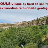BOZOULS village au bord de son "Trou" en Aveyron, une extraordinaire curiosité géologique
