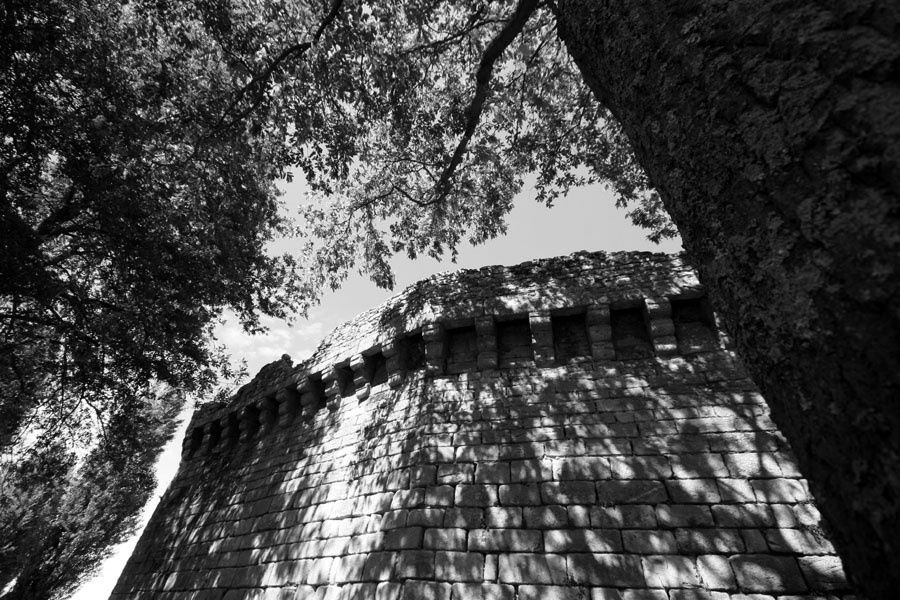 Photos de la ville de Guérande en noir et blanc