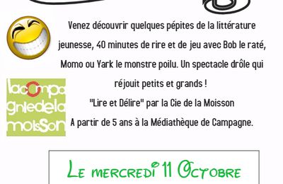 SPECTACLE "Lire et Délire"  par la Cie de la Moisson