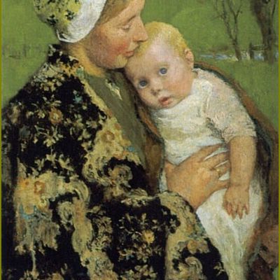 Mère et enfant par les grands peintres -  Gari Melchers  Mère et enfant