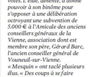 Jean - Michel Faitchier fact 007 : l'argent public au service des élu(e)s