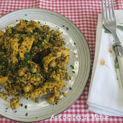 One pot quinoa et poulet au garam masala