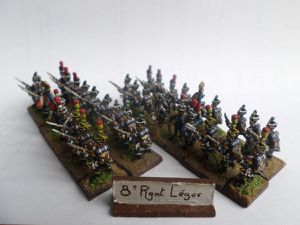 8° régiment léger 1° et 2° Bataillon.