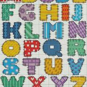 ♥Meus Gráficos De Ponto Cruz♥: Monogramas em Patchwork Ponto Cruz