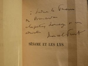Bibliothèque R. et B. L.. Éditions originales, autographes et manuscrits du XXe siècle. De Sonia Delaunay à Guillaume Apollinaire et Marcel Proust, de Blaise Cendrars à Louis-Ferdinand Céline et Danielle Mitterrand. Sotheby's Paris