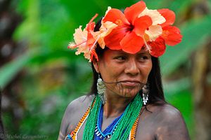 Mille et une photos du Panama - Amérindiens Emberas, femmes.