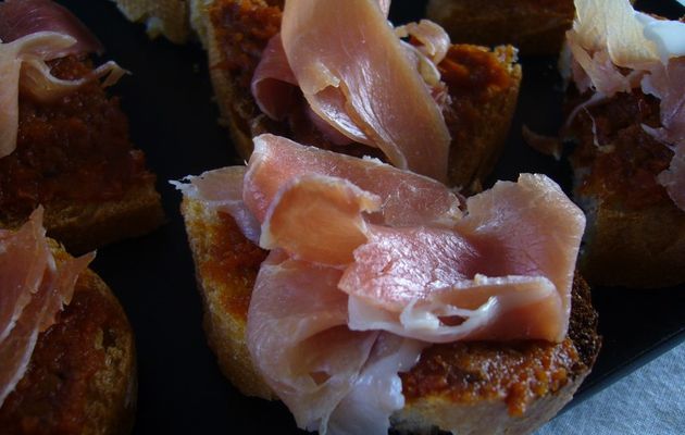 Toast tomate - jambon