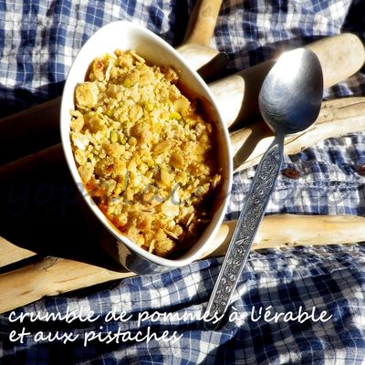Crumble De Pommes A L'Erable Et Aux Pistaches