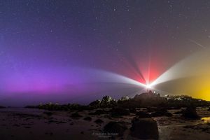 Une aurore boréale vue depuis la France