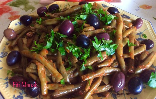 Haricots verts en salade à l’algéroise