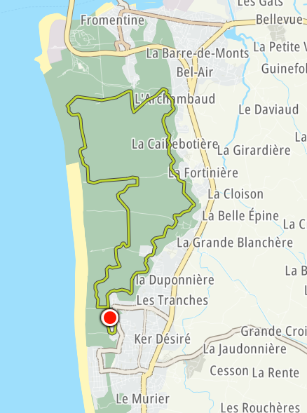 Plan du parcours et réalisé (GPS Tomtom)